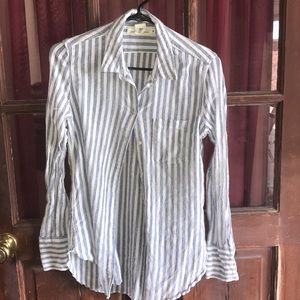 Striped button up